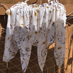 off shoulder crop top